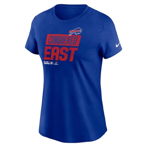 Buffalo bills nike womens 2022 afc east division champions locker room trophy collection t shirt Royal M
