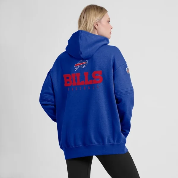 Buffalo bills nike womens 2023 sideline club fleece pullover hoodie Royal XL