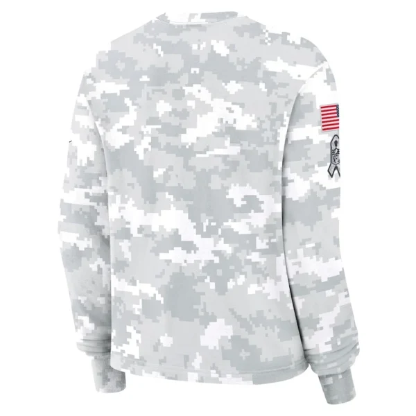 Buffalo bills nike womens 2024 salute to service long sleeve t shirt Arctic camo M
