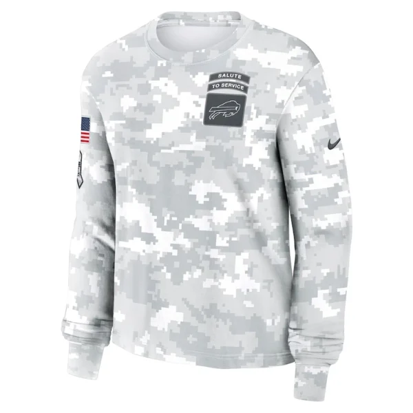 Buffalo bills nike womens 2024 salute to service long sleeve t shirt Arctic camo S