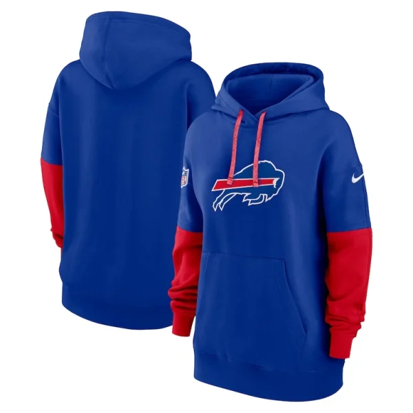 Buffalo bills nike womens 2024 sideline essential fleece pullover hoodie Royal