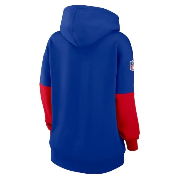 Buffalo bills nike womens 2024 sideline essential fleece pullover hoodie Royal M