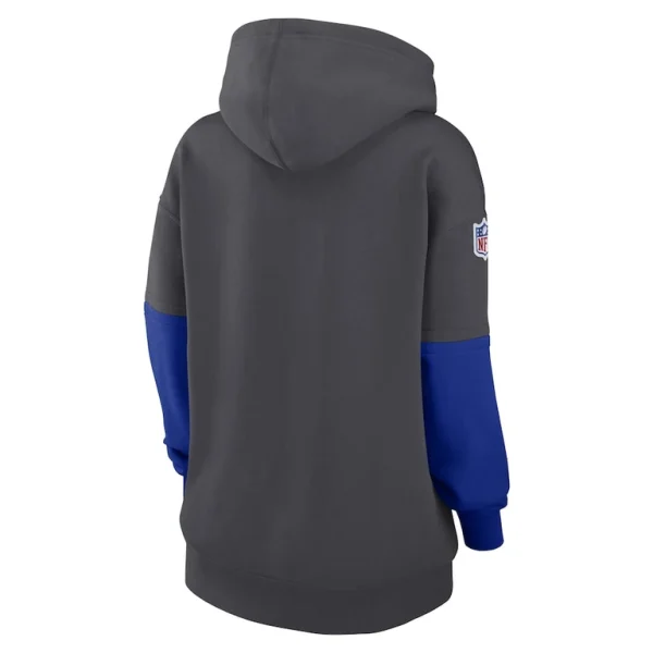 Buffalo bills nike womens 2024 sideline essential fleece pullover hoodie anthracite Multi M