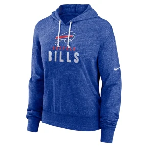 Buffalo bills nike womens gym vintage lightweight pullover hoodie Royal S