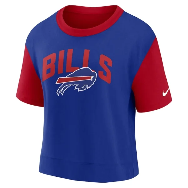 Buffalo bills nike womens high hip fashion t shirt Redroyal S