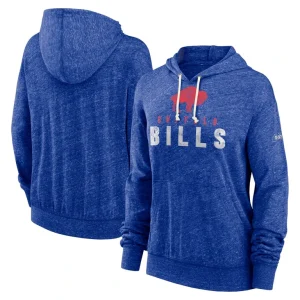 Buffalo bills nike womens rewind gym vintage lightweight pullover hoodie Royal