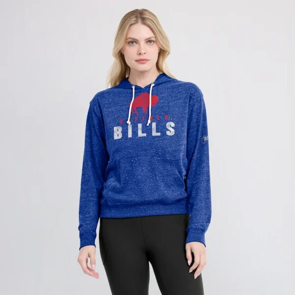 Buffalo bills nike womens rewind gym vintage lightweight pullover hoodie Royal L