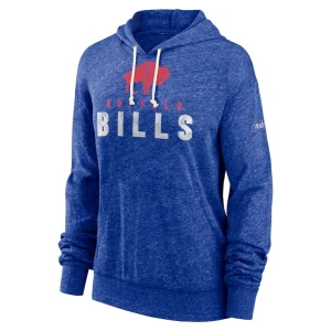 Buffalo bills nike womens rewind gym vintage lightweight pullover hoodie Royal S