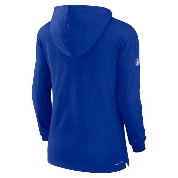 Buffalo bills nike womens sideline performance long sleeve hoodie t shirt Royal M