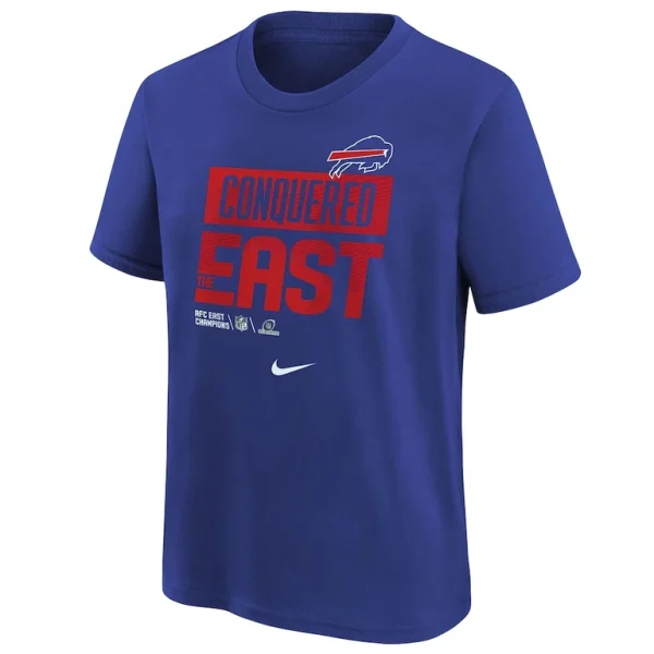 Buffalo bills nike youth 2022 afc east division champions locker room trophy collection t shirt Royal Yth M