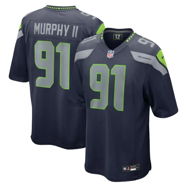 Byron murphy ii seattle seahawks nike player game jersey College navy
