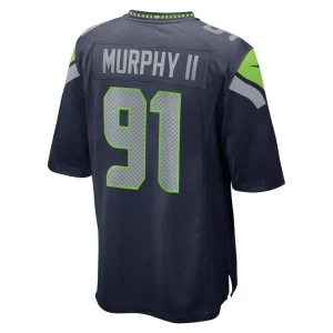 Byron murphy ii seattle seahawks nike player game jersey College navy L