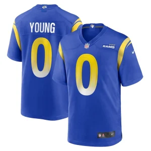 Byron young los angeles rams nike home game jersey Royal