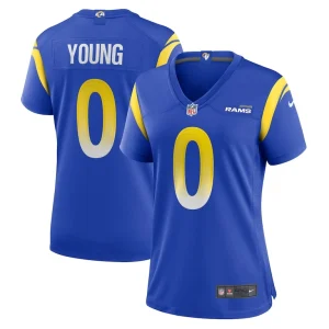Byron young los angeles rams nike womens home game jersey Royal