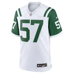 C.j. mosley new york jets nike classic alternate game jersey White M