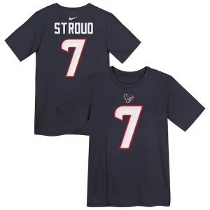 C.j. stroud houston texans nike preschool player name number t shirt Navy