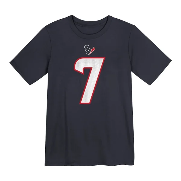 C.j. stroud houston texans nike preschool player name number t shirt Navy 56