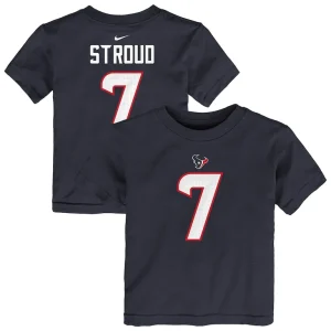 C.j. stroud houston texans nike toddler player name number t shirt Navy