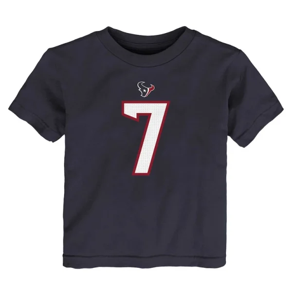 C.j. stroud houston texans nike toddler player name number t shirt Navy 3T