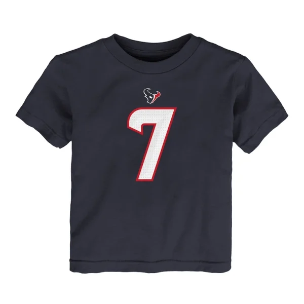 C.j. stroud houston texans nike toddler player name number t shirt Navy 3T