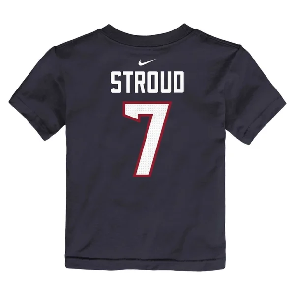 C.j. stroud houston texans nike toddler player name number t shirt Navy 4T