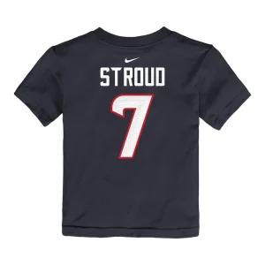 C.j. stroud houston texans nike toddler player name number t shirt Navy 4T