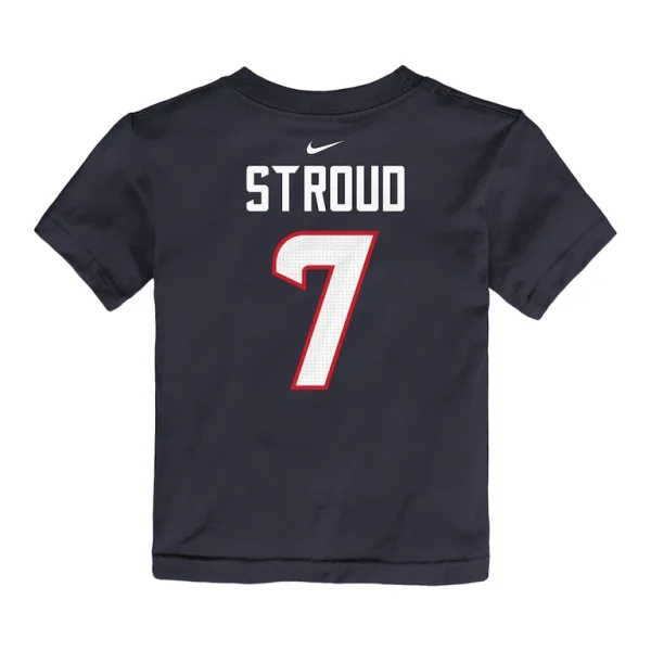 C.j. stroud houston texans nike toddler player name number t shirt Navy 4T