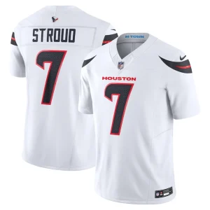 C.j. stroud houston texans nike vapor f.u.s.e. limited jersey White