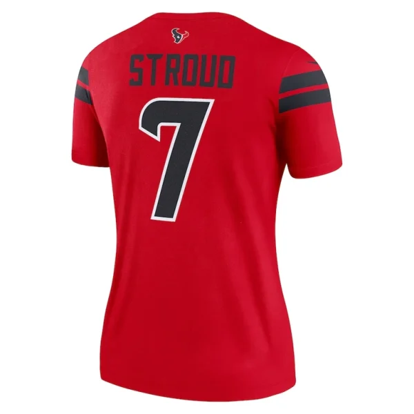 C.j. stroud houston texans nike womens alternate legend player performance top Red L