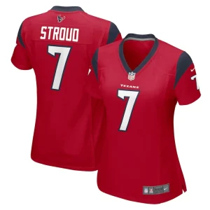 C.j. stroud houston texans nike womens game jersey Red