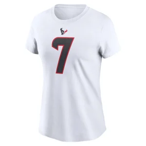 C.j. stroud houston texans nike womens player name number t shirt White M