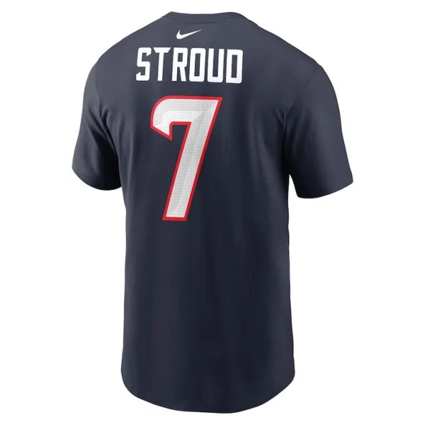 C.j. stroud houston texans nike youth player name number t shirt Navy Yth L