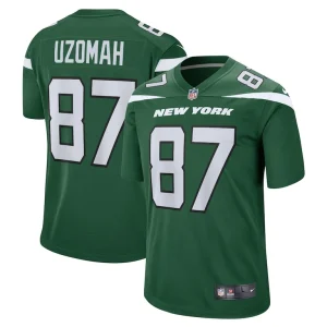 C.j. uzomah new york jets nike player game jersey Gotham green