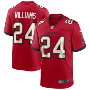 Cadillac williams tampa bay buccaneers nike game retired player jersey Red