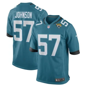 Caleb johnson jacksonville jaguars nike game player jersey Teal