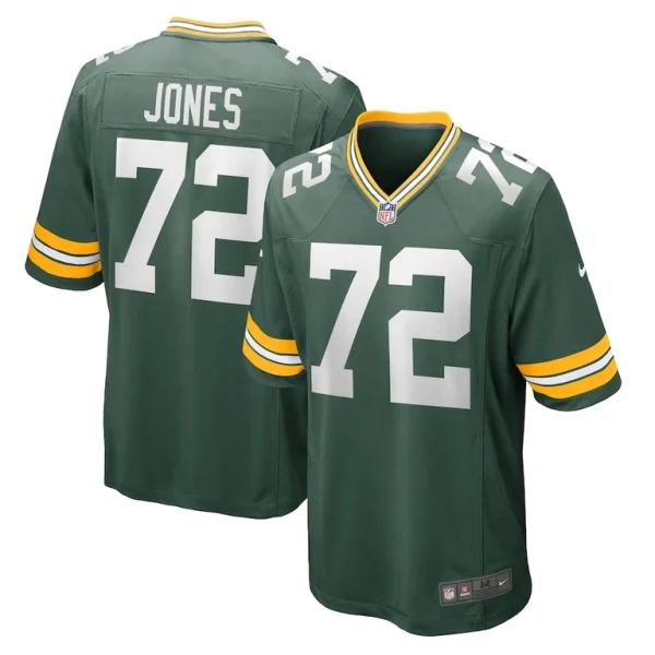 Caleb jones green bay packers nike game player jersey Green