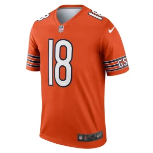 Caleb williams chicago bears nike alternate legend player performance top Orange M