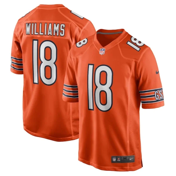Caleb williams chicago bears nike alternate player game jersey Orange