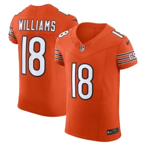 Caleb williams chicago bears nike alternate vapor f.u.s.e. elite jersey Orange