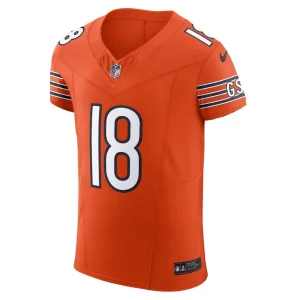 Caleb williams chicago bears nike alternate vapor f.u.s.e. elite jersey Orange 44