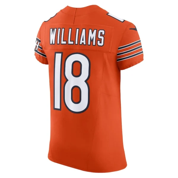 Caleb williams chicago bears nike alternate vapor f.u.s.e. elite jersey Orange 48