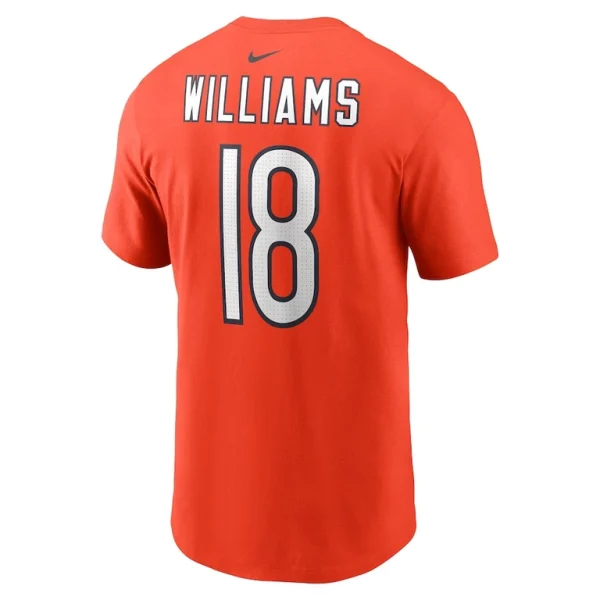 Caleb williams chicago bears nike fuse name number t shirt Orange L