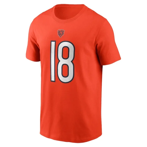 Caleb williams chicago bears nike fuse name number t shirt Orange M