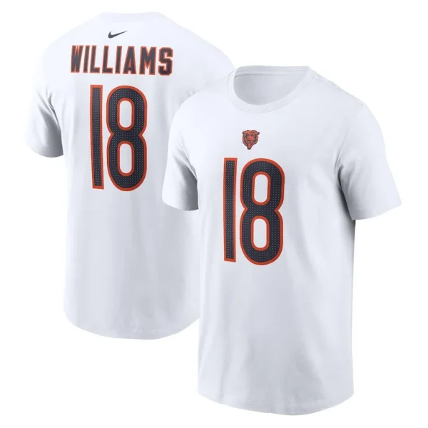 Caleb williams chicago bears nike fuse name number t shirt White