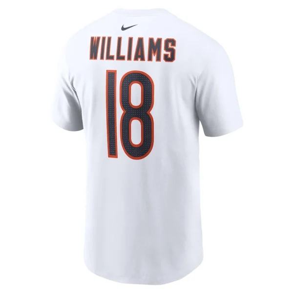 Caleb williams chicago bears nike fuse name number t shirt White L