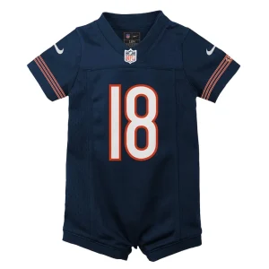 Caleb williams chicago bears nike newborn infant game romper jersey Navy 3 6 MO