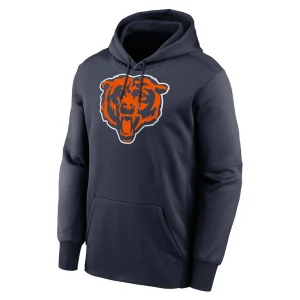 Caleb williams chicago bears nike player name number performance pullover hoodie Navy M