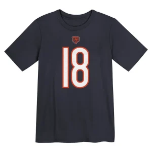 Caleb williams chicago bears nike preschool player name number t shirt Navy 56