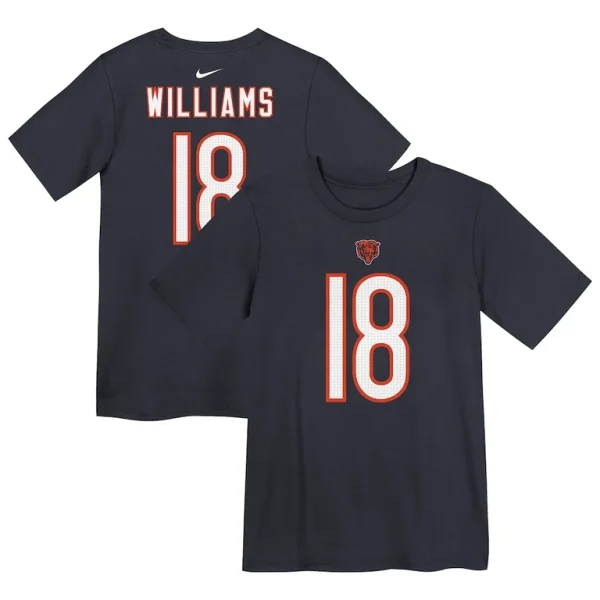 Caleb williams chicago bears nike preschool player name number t shirt Navy