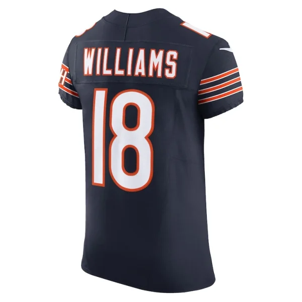 Caleb williams chicago bears nike team vapor f.u.s.e. elite jersey Navy 48